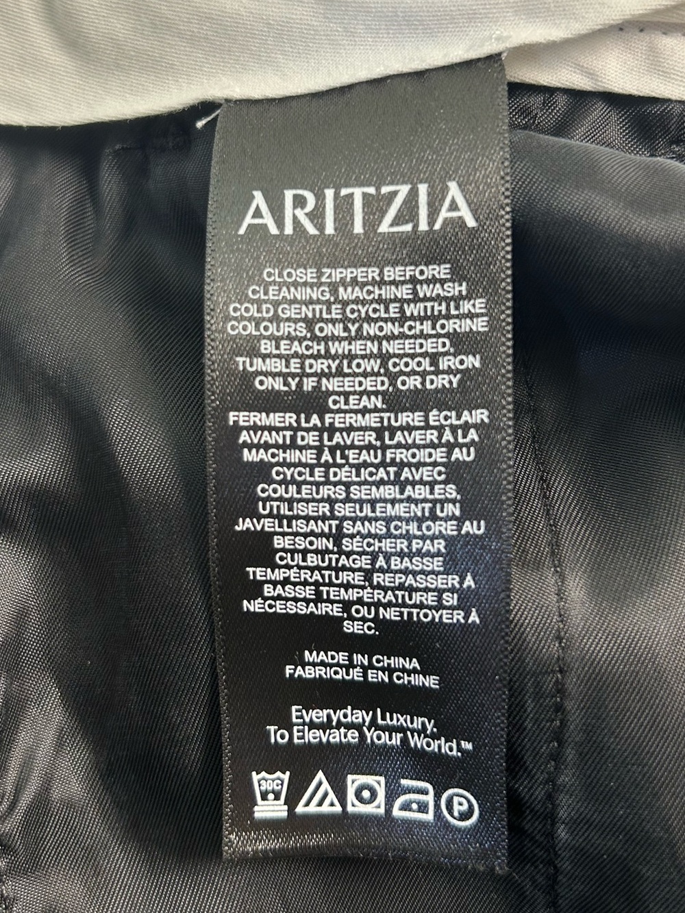 ARITZIA The Effortless Pant Crepette Black High Rise Wide Leg Trouser Sz 8 - Picture 9 of 14